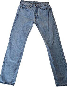 Levi's 505 Light Wash Jeans Men's 33x34 Regular Fit